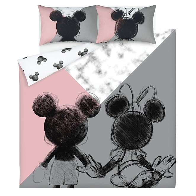 Disney Mickey And Minnie Mouse Easy, King Size Bedding Set Asda