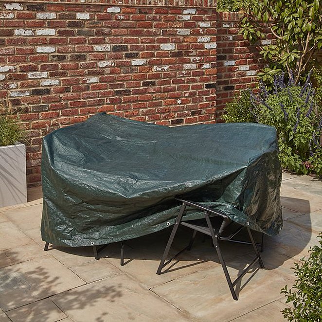 Um Green Rectangular Outdoor, Large Garden Seat Covers