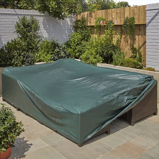 Large Green Rectangular Outdoor, Tarpaulin Covers For Outdoor Furniture