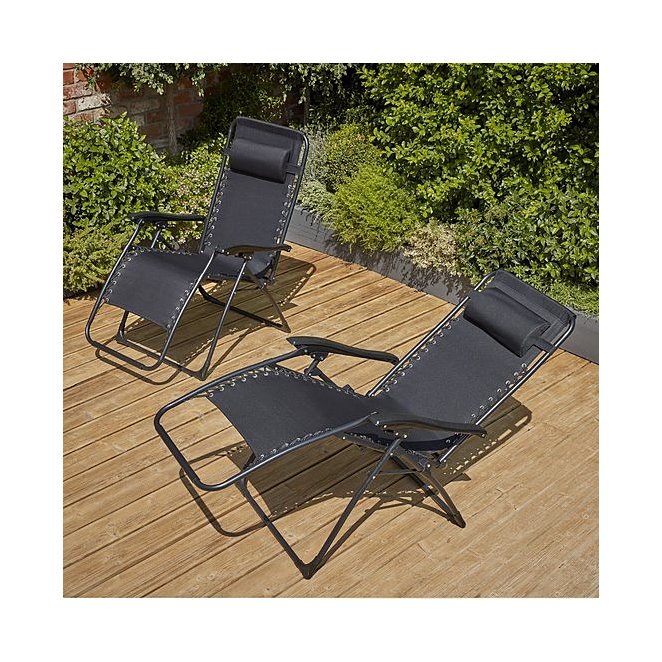 Black Zero Gravity Outdoor Relaxer, Zero Gravity Outdoor Relaxer Chairs