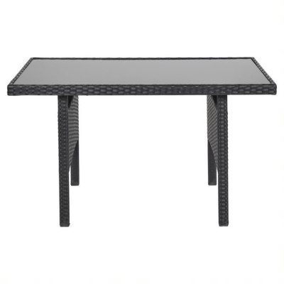 Black Orlando Outdoor Dining Set 6 Piece George