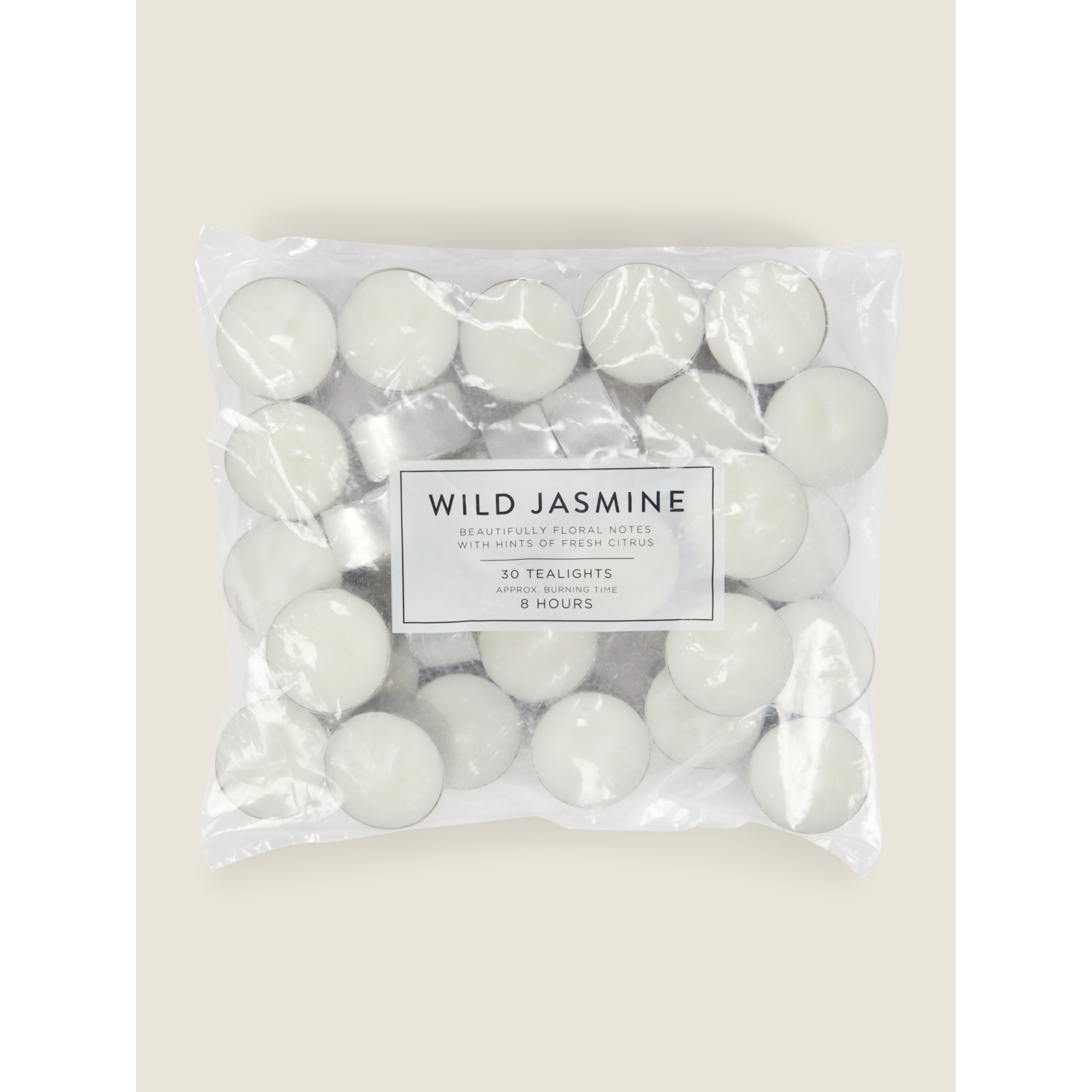 George White Wild Jasmine-Scented 8-Hour Tealights