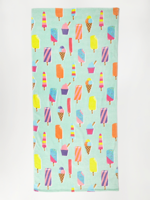 hooded beach towel asda