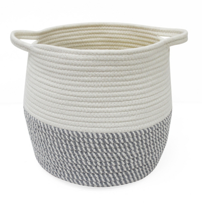 grey rope basket