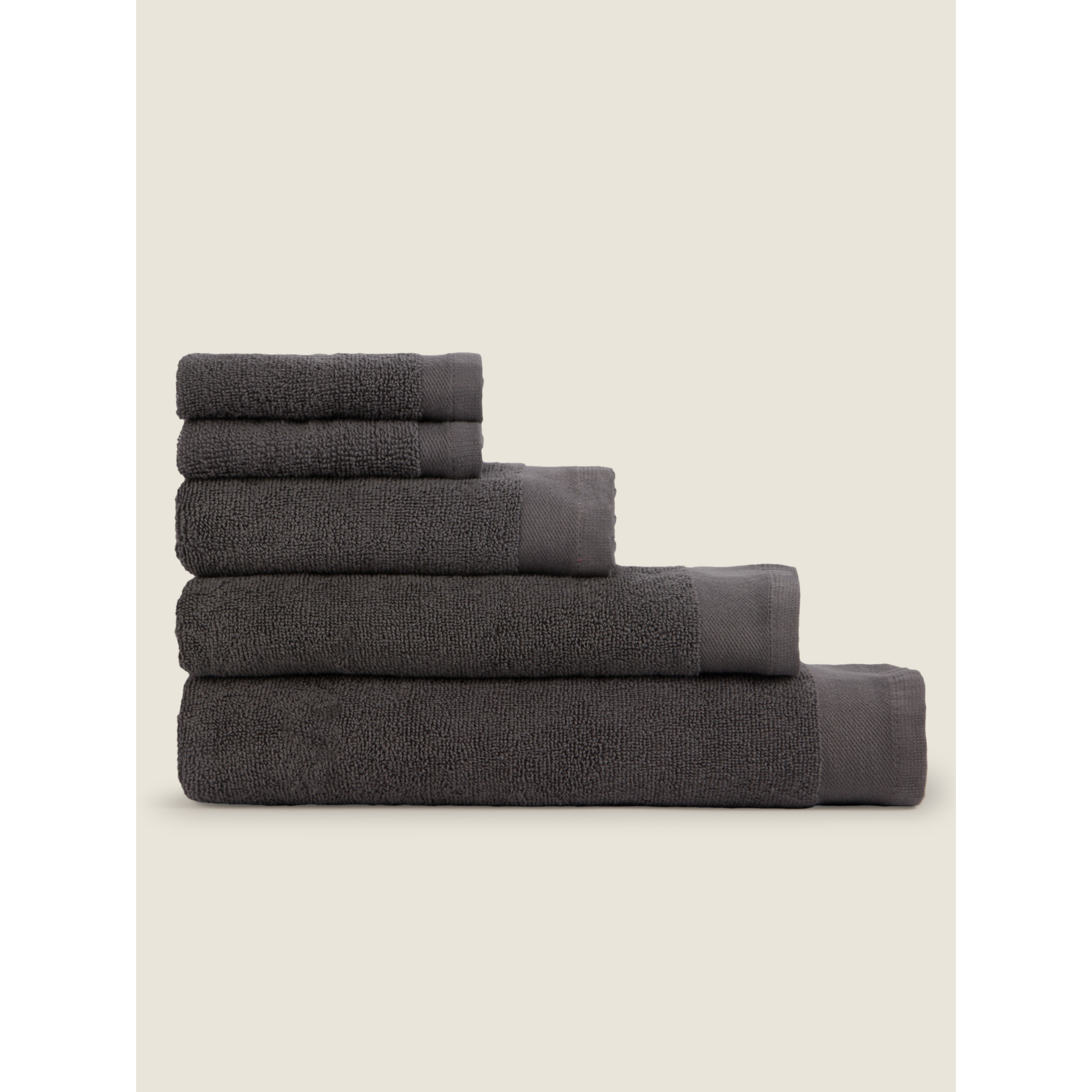 George Charcoal Grey Charcoal Cotton Bath Towel Range