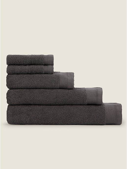 Charcoal Cotton Bath Towel Range