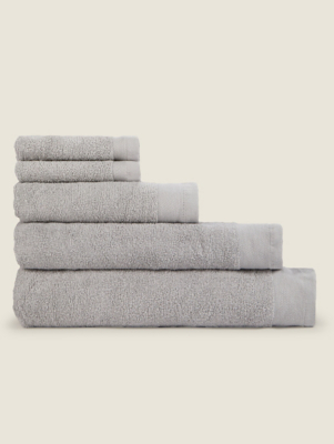 Lunar Rock Cotton Towel Range Home at ASDA