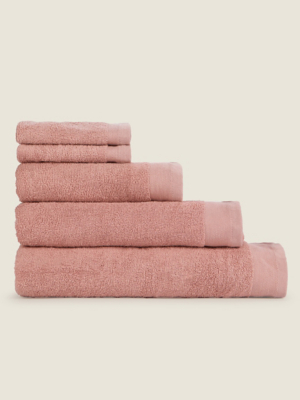 Dusky Pink Cotton Towel Range