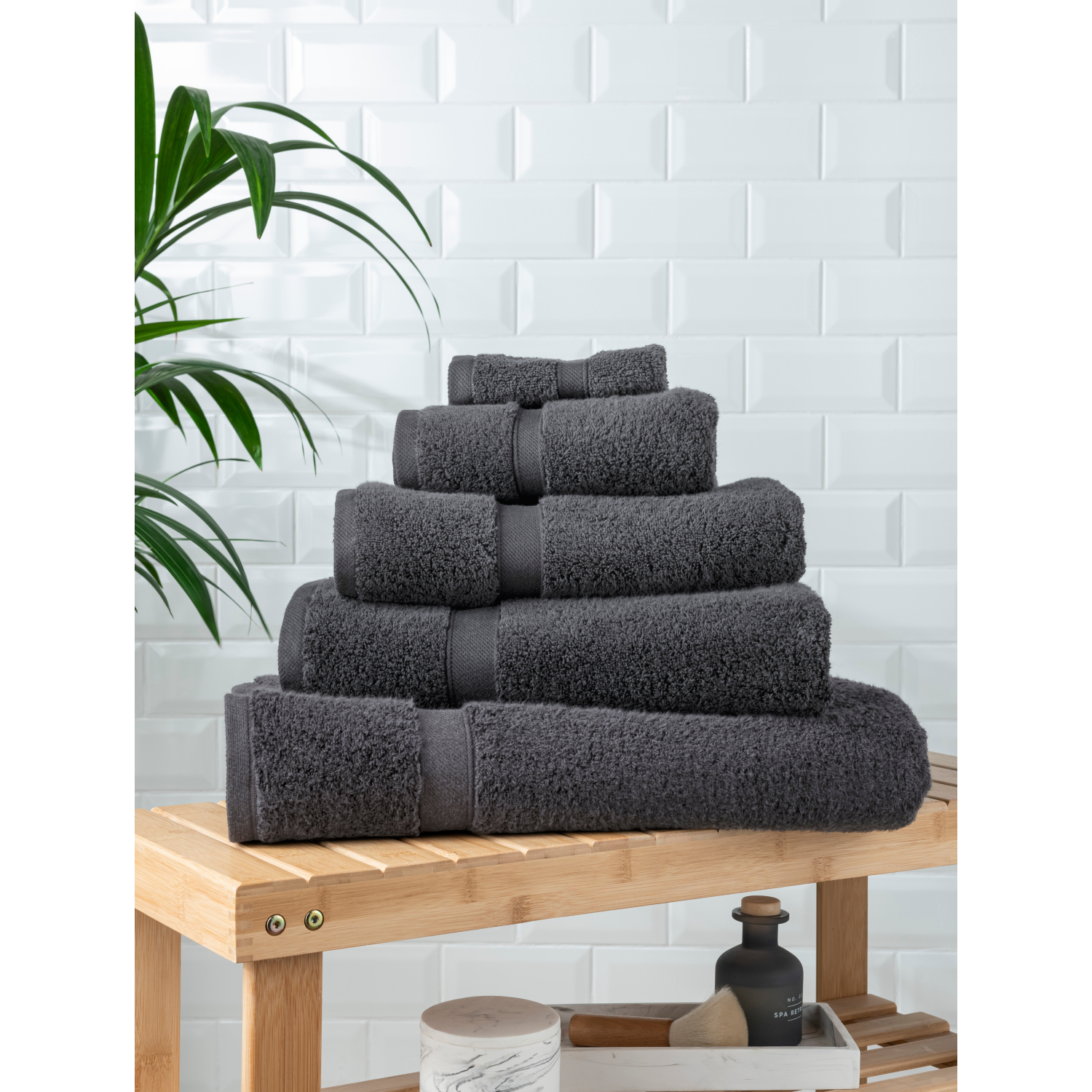 George Grey Dark Super Soft Cotton Towel & Bath Mat Range