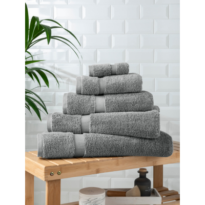 George Steel Super Soft Cotton Towel & Bath Mat Range - Grey