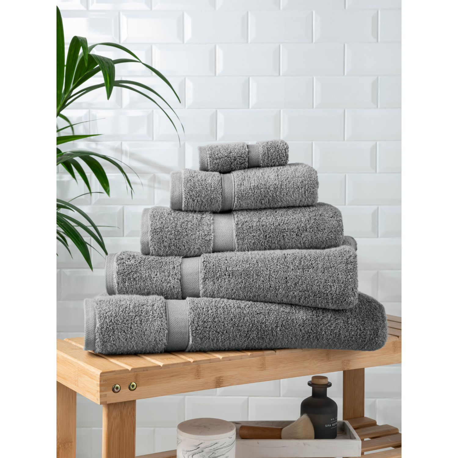 George Grey Steel Super Soft Cotton Towel & Bath Mat Range