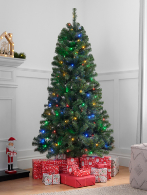 Green Pre-Lit Christmas Tree 6FT | Christmas | George At ASDA