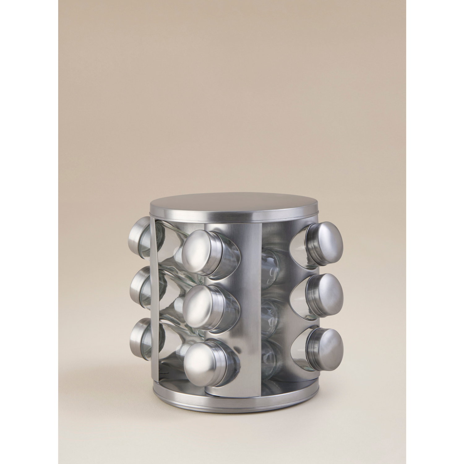 George Silver -Tone Spice Rack