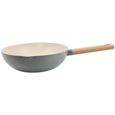 George Unisex Grey Simplicity Wok 28Cm