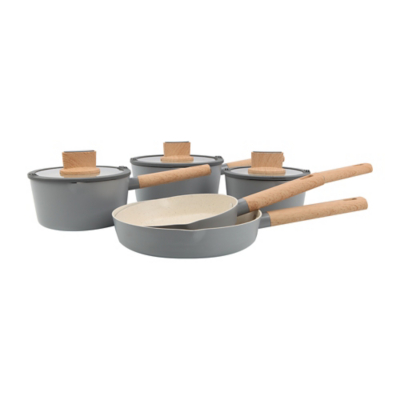 Grey Simplicity 5 Piece Pan Set Wishupon   5057172339242