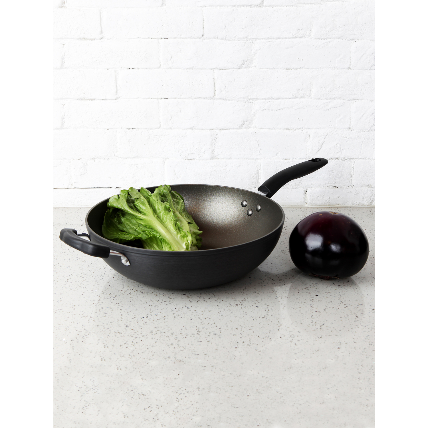 George 32Cm Aluminum Wok
