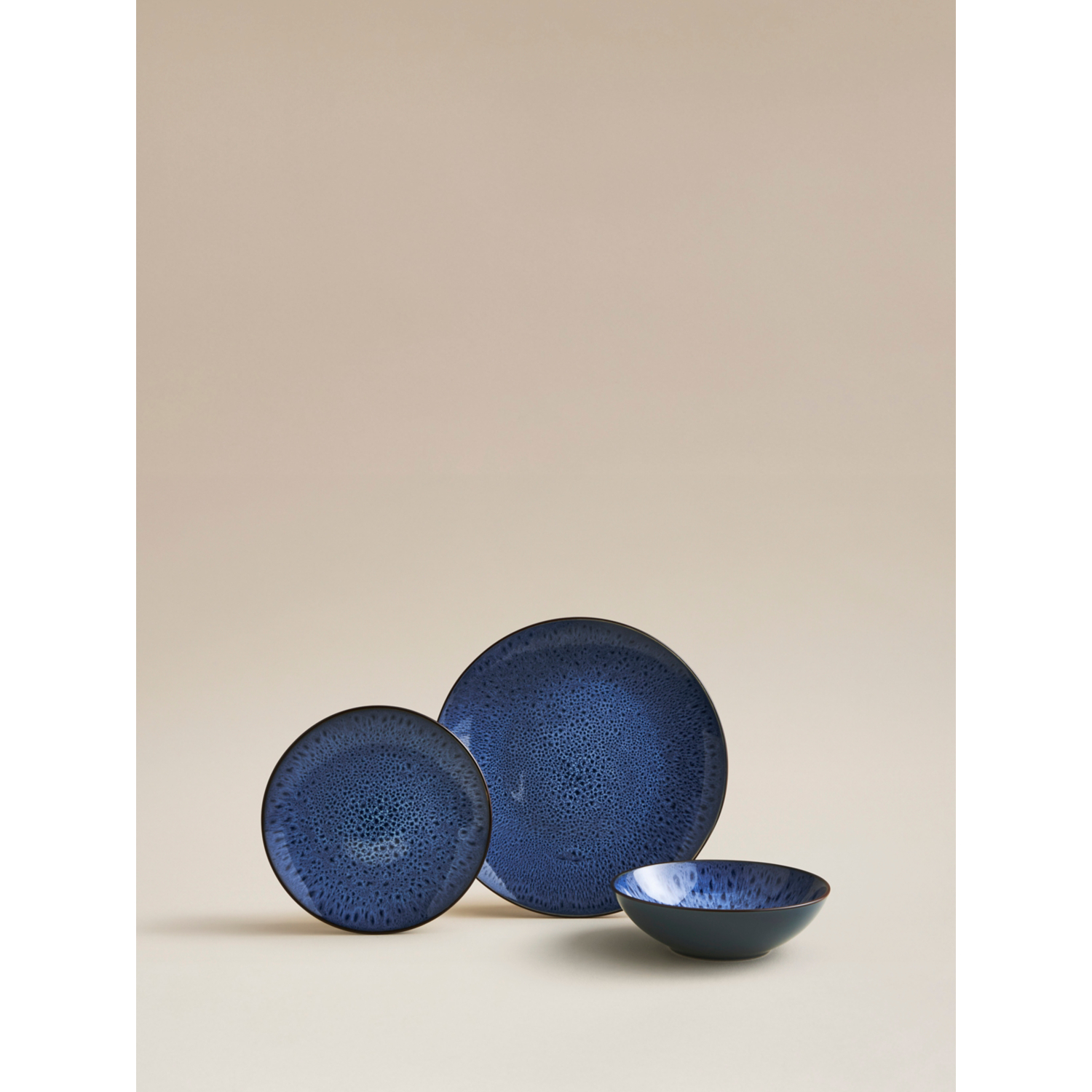 George Blue Reactive Glaze Dinner Set