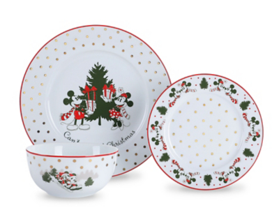 mickey mouse plate set