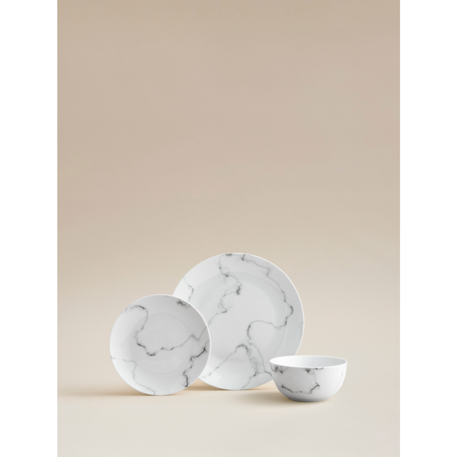 George Marble-Effect Dinner Set 12 Piece