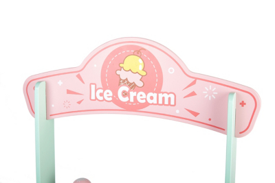 wooden ice cream cart asda