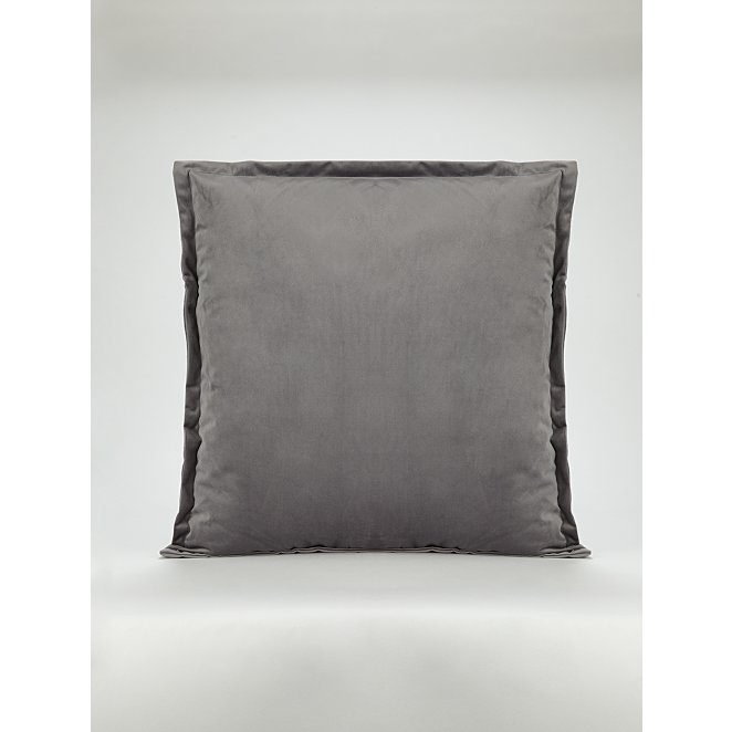 Extra Large Charcoal Velvet Cushion, Extra Large Sofa Seat Cushions