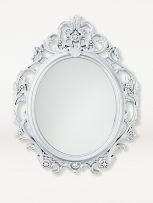 Silver Baroque Mirror Home George At Asda