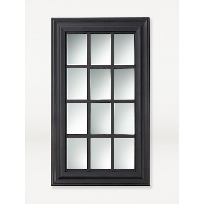 Black 12 Window Mirror Home George, Window Frame Mirror Black
