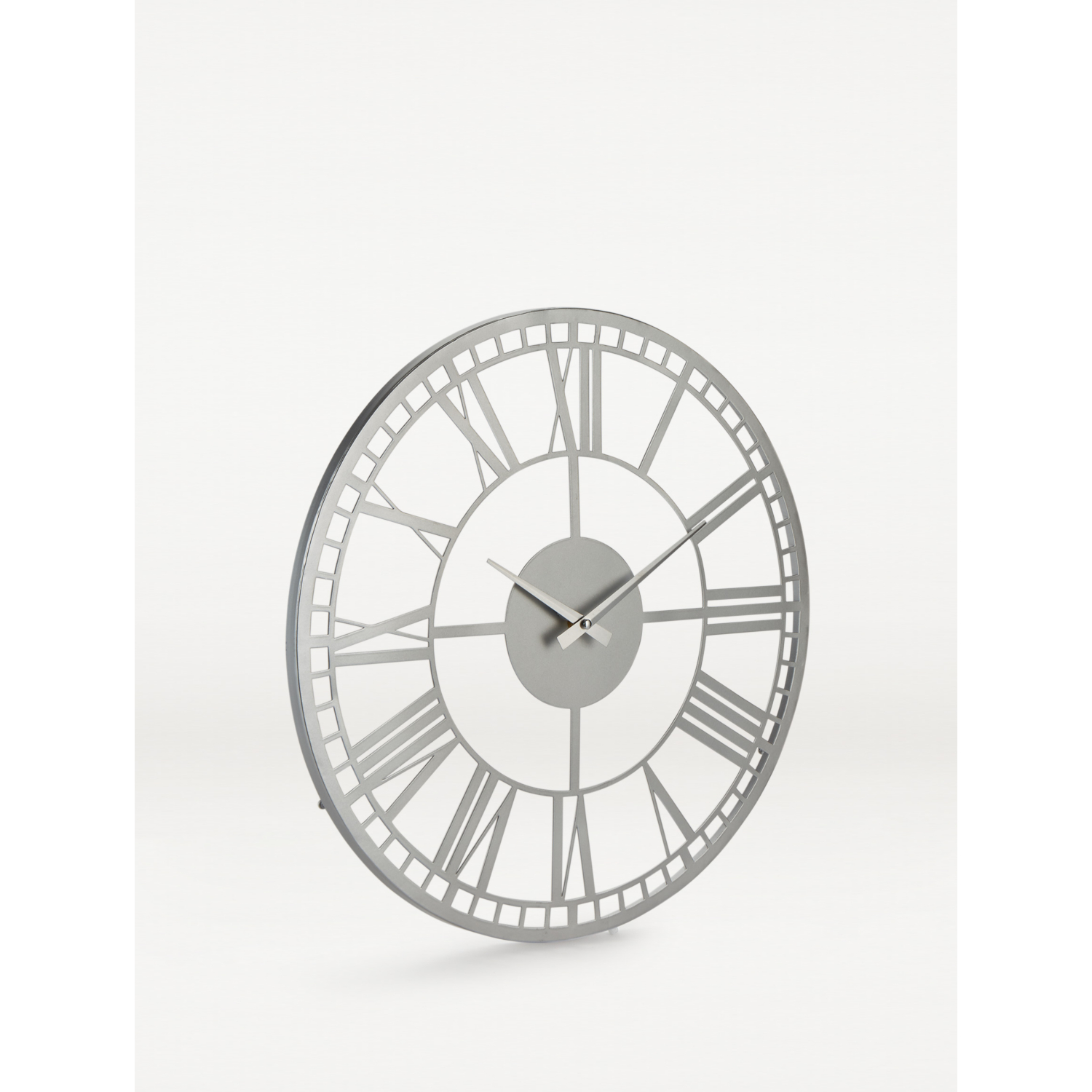 George Silver Large Bling Wall Clock