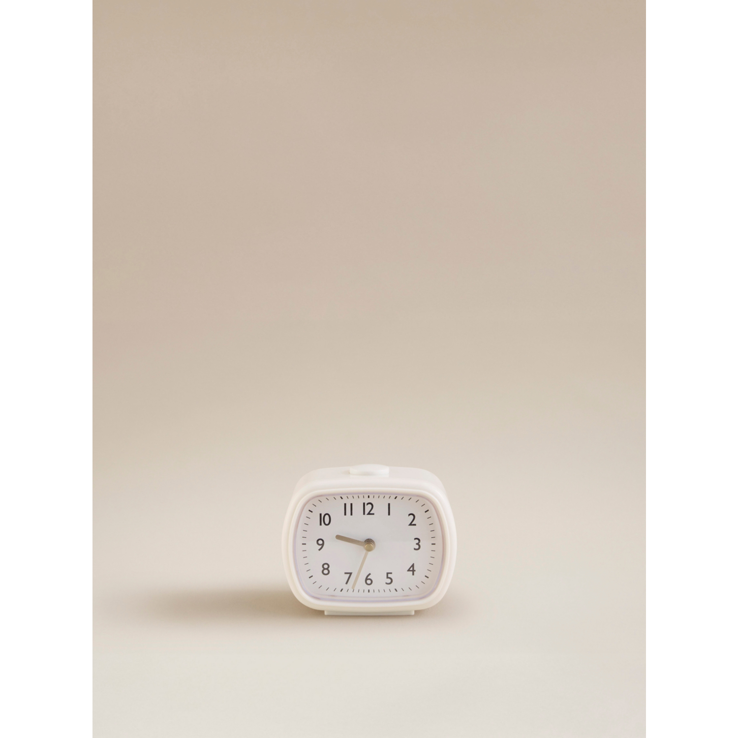George Cream Oval Shape Table Alarm Clock