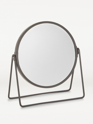 Grey Round Mirror Home