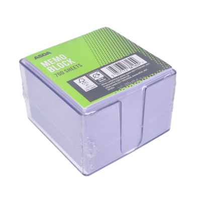 ASDA Memo Block With Box 700 sheets School at ASDA