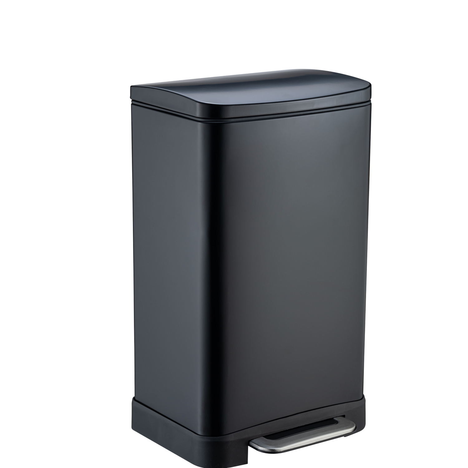 George Black Rectangular Pedal Bin 30L