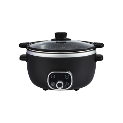 George Home 6L Digital Black & Brass Slow Cooker