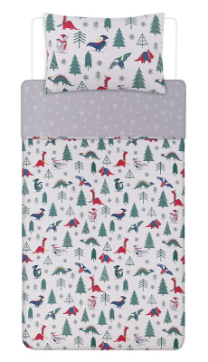asda dinosaur bedding grey