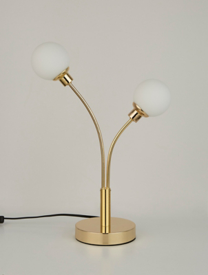 asda gold lamp
