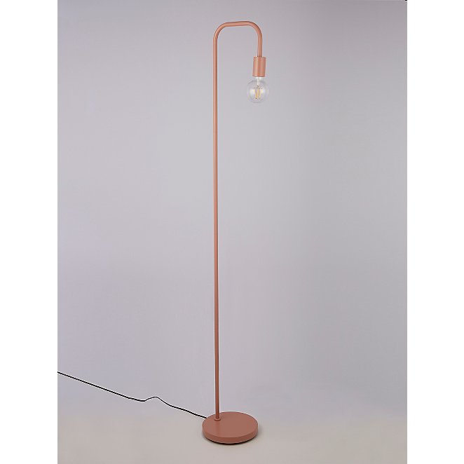 Pink Bulb Floor Lamp Home George At, What Wattage Bulb For A Floor Lamp