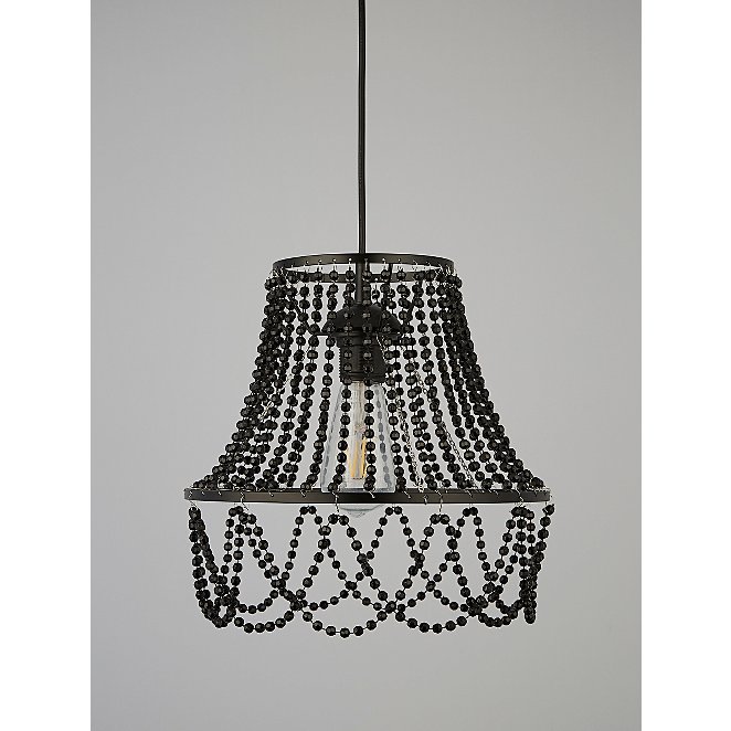 Black Beaded Pendant Shade Home, Lampshade With Beads