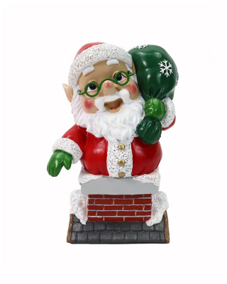 Christmas Santa Stuck In Chimney Gnome Outdoor Garden George At Asda