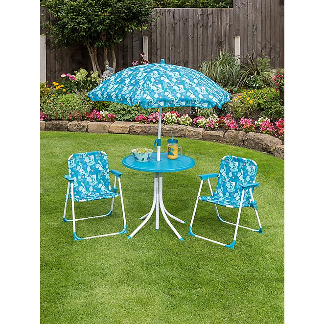4 Piece Kids Garden Patio Set, Kids Outdoor Table And Chairs