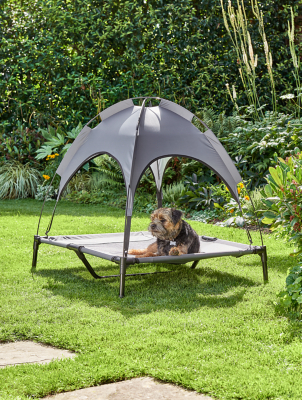 Grey Dog Bed Gazebo Outdoor & Garden at ASDA