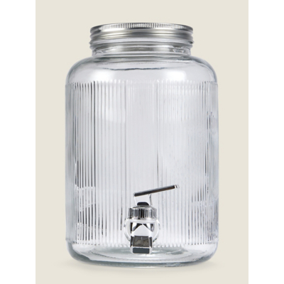 George Home Clear Glass Drinks Dispenser