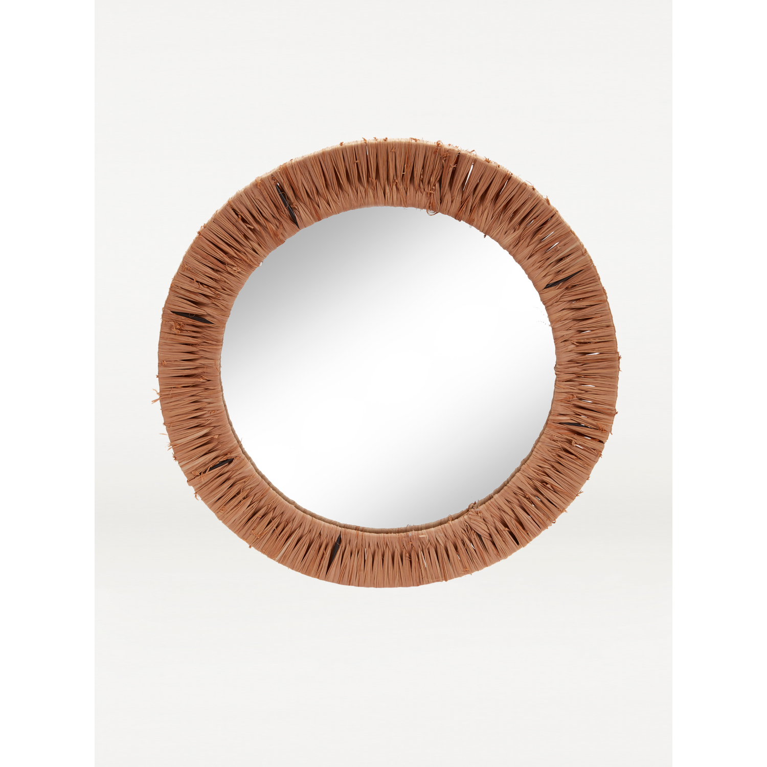 George Natural Handwoven Rattan Mirror