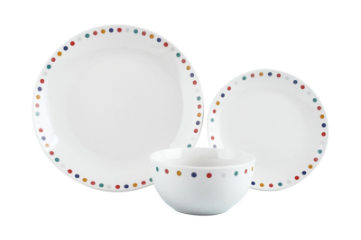 patterned dinner set