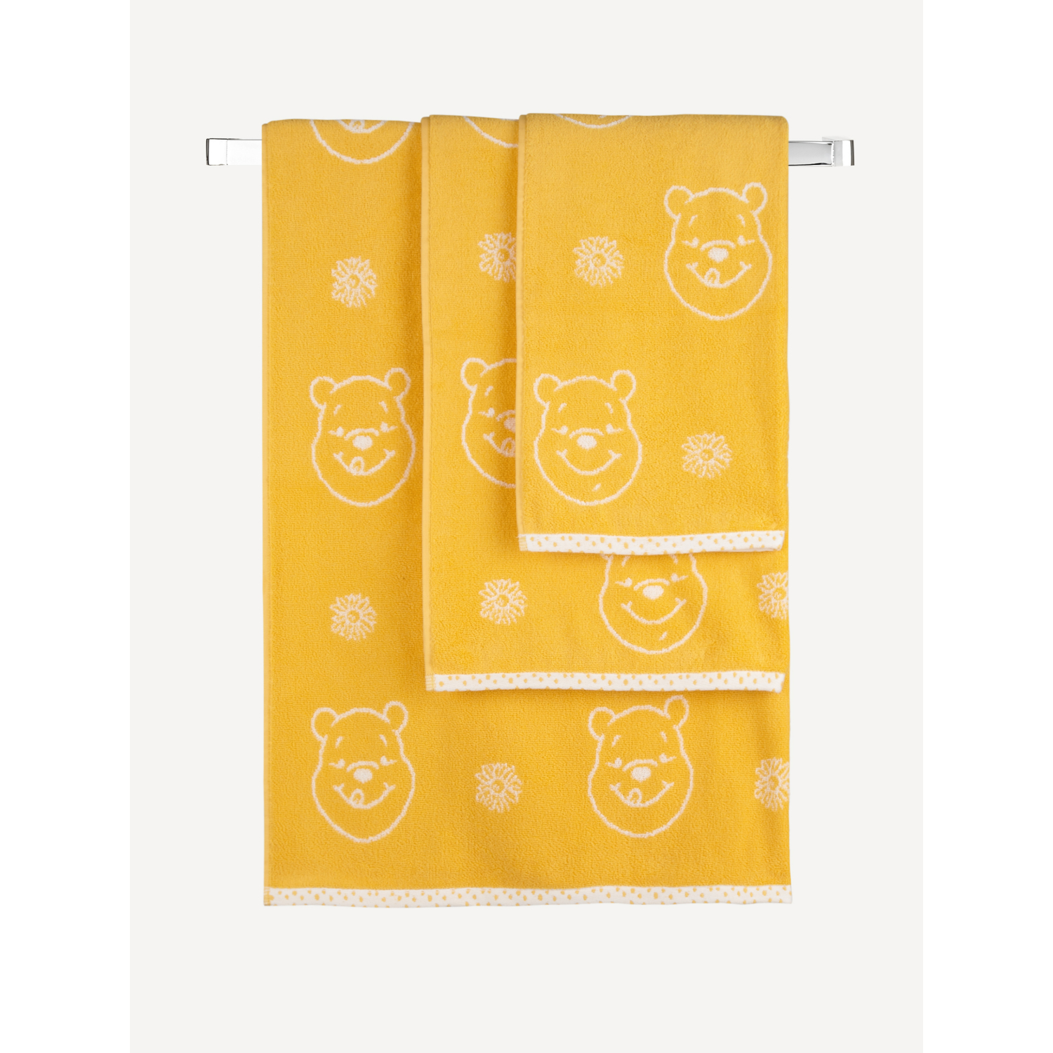 Disney Yellow Winnie The Pooh Towel Range