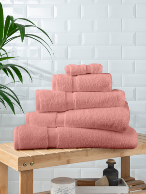 Coral Super Soft Cotton Towel Bath Mat Range
