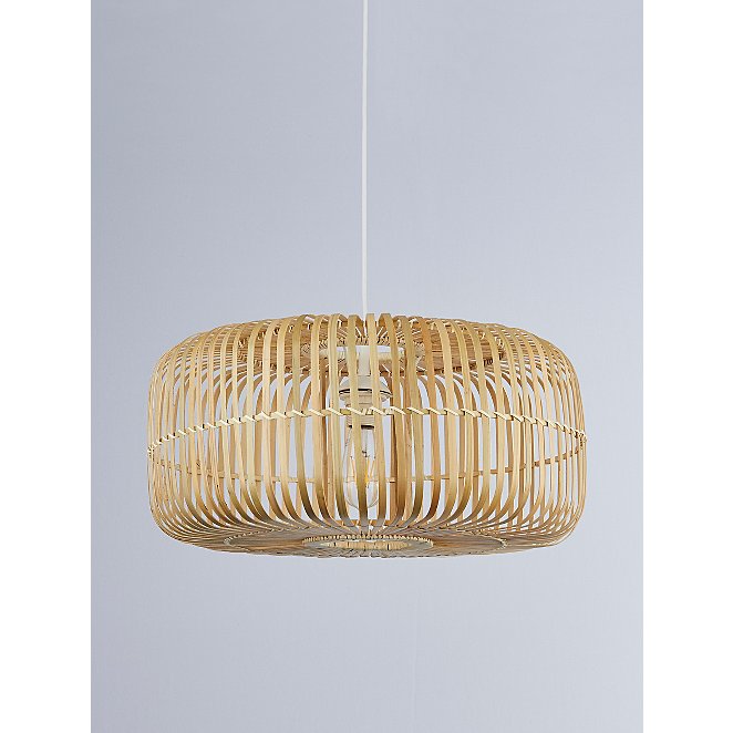 Bamboo Round Shade Home George At Asda, Bohemian Lamp Shades Uk