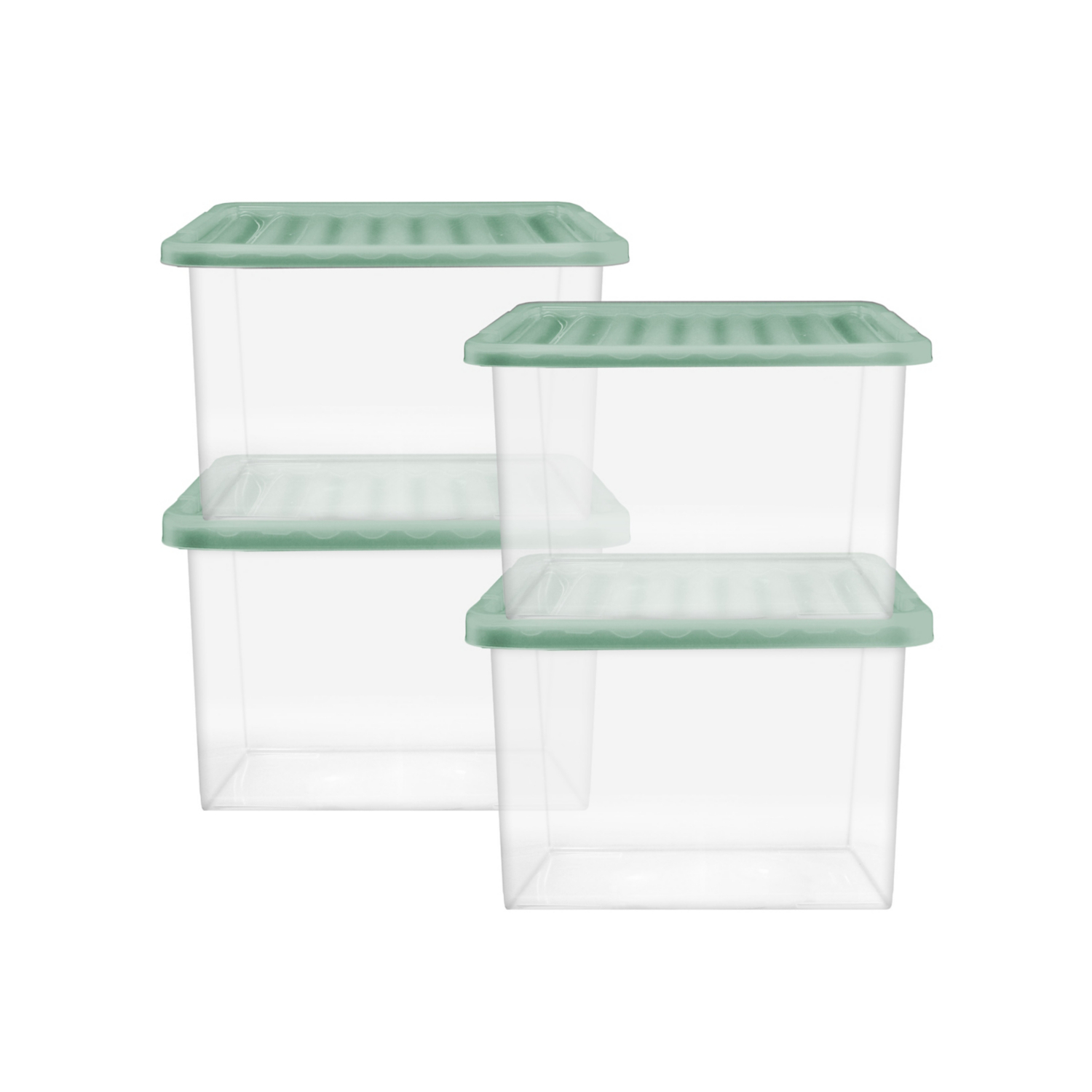 George Green 27L Plastic Storage Boxes - Pack Of 4