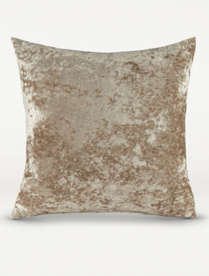 rose gold crushed velvet cushions