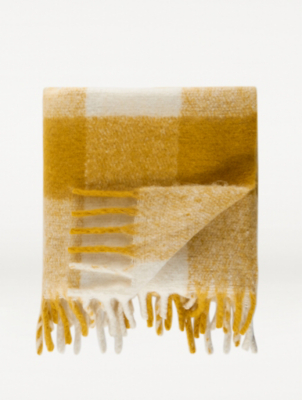 Checkered Throw Home at ASDA