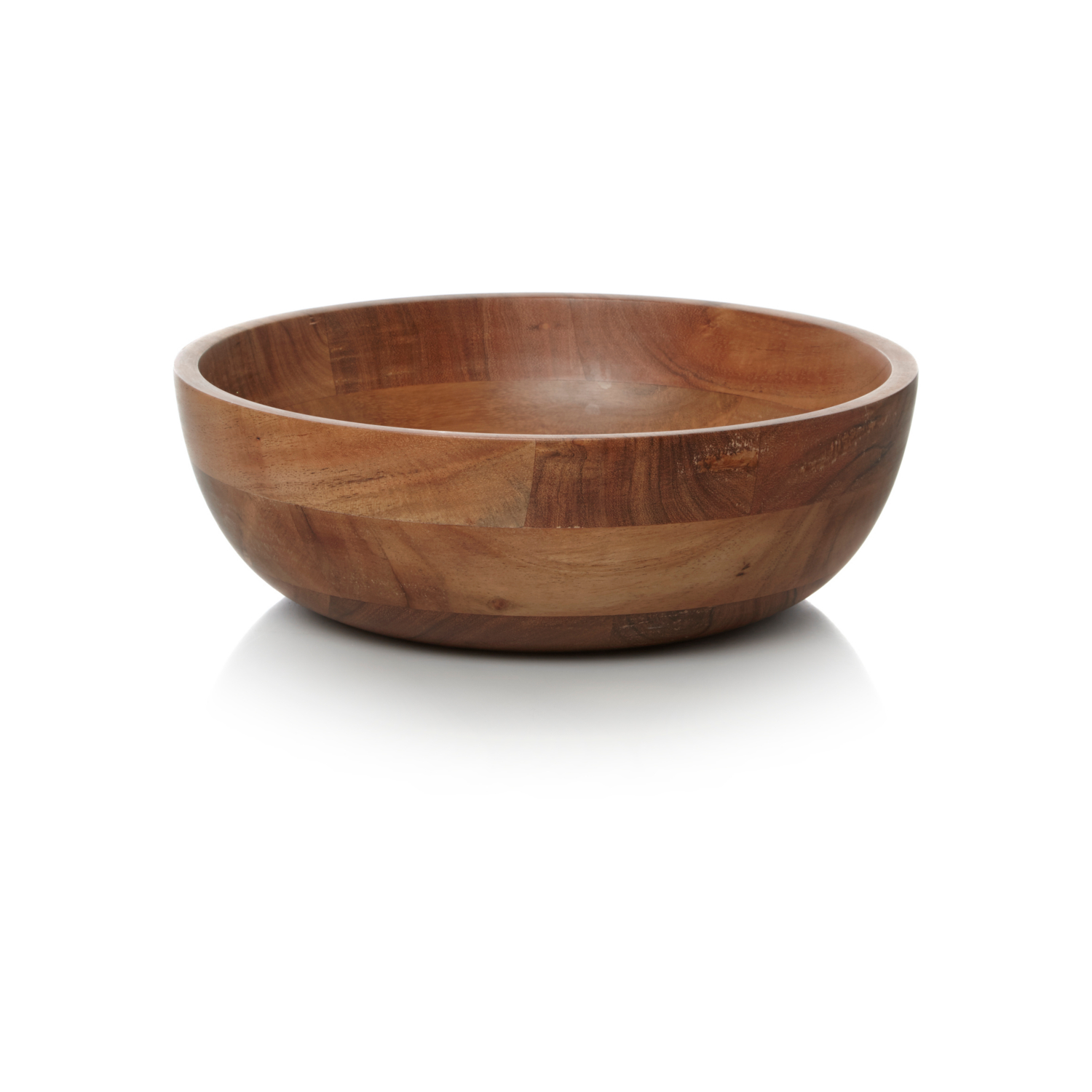 George Dark Wood Bamboo Serving Bowl